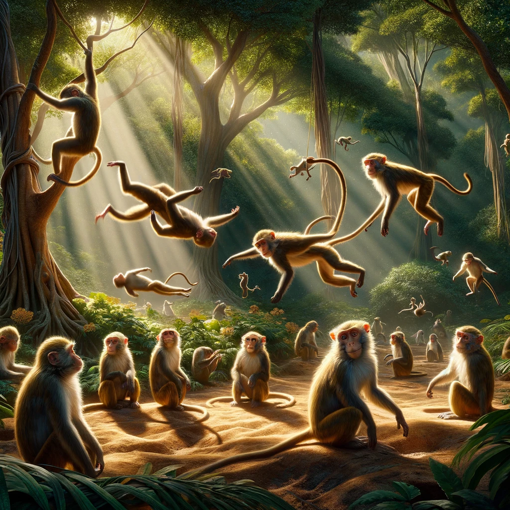 Головокружение обезьян: уникальное исследование