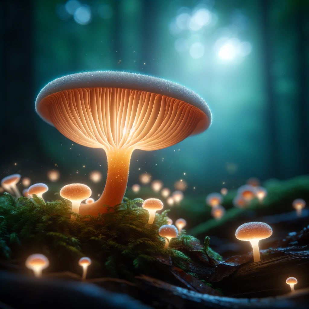 Светящийся гриб-призрак: открытие!