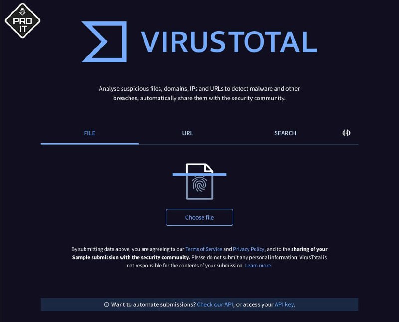 Анализ файлов с VirusTotal